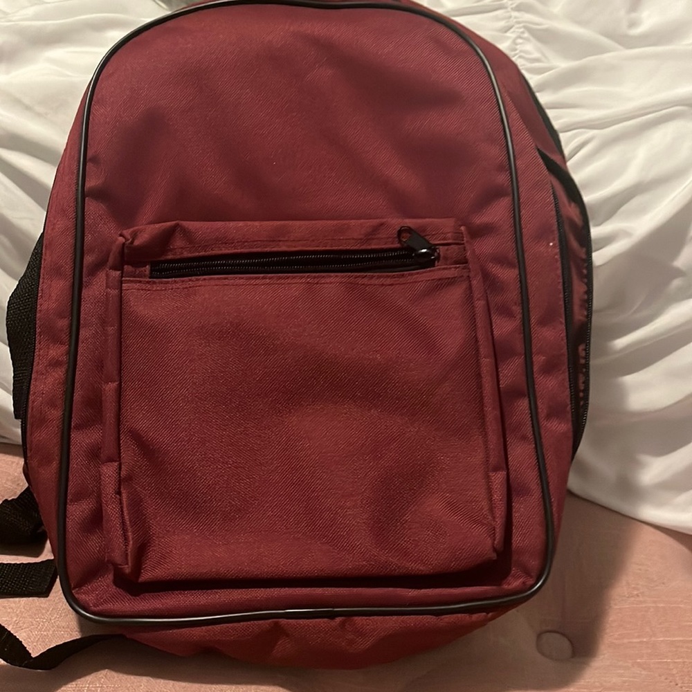 Red laptop backpack